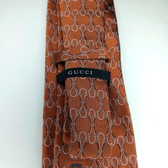 Gucci Silk Horsebit Pattern Necktie - Picture 3 of 6